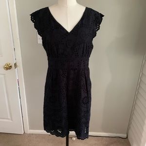 EUC Gianni Bini Eyelet Shift Dress, Sz 10